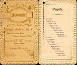 School district #9, Mt. Pleasant Township.  Teacher Jennie Williams. Nov. 7, 1898 - Mar. 17, 1899.  This may have been the Oak Shade School.